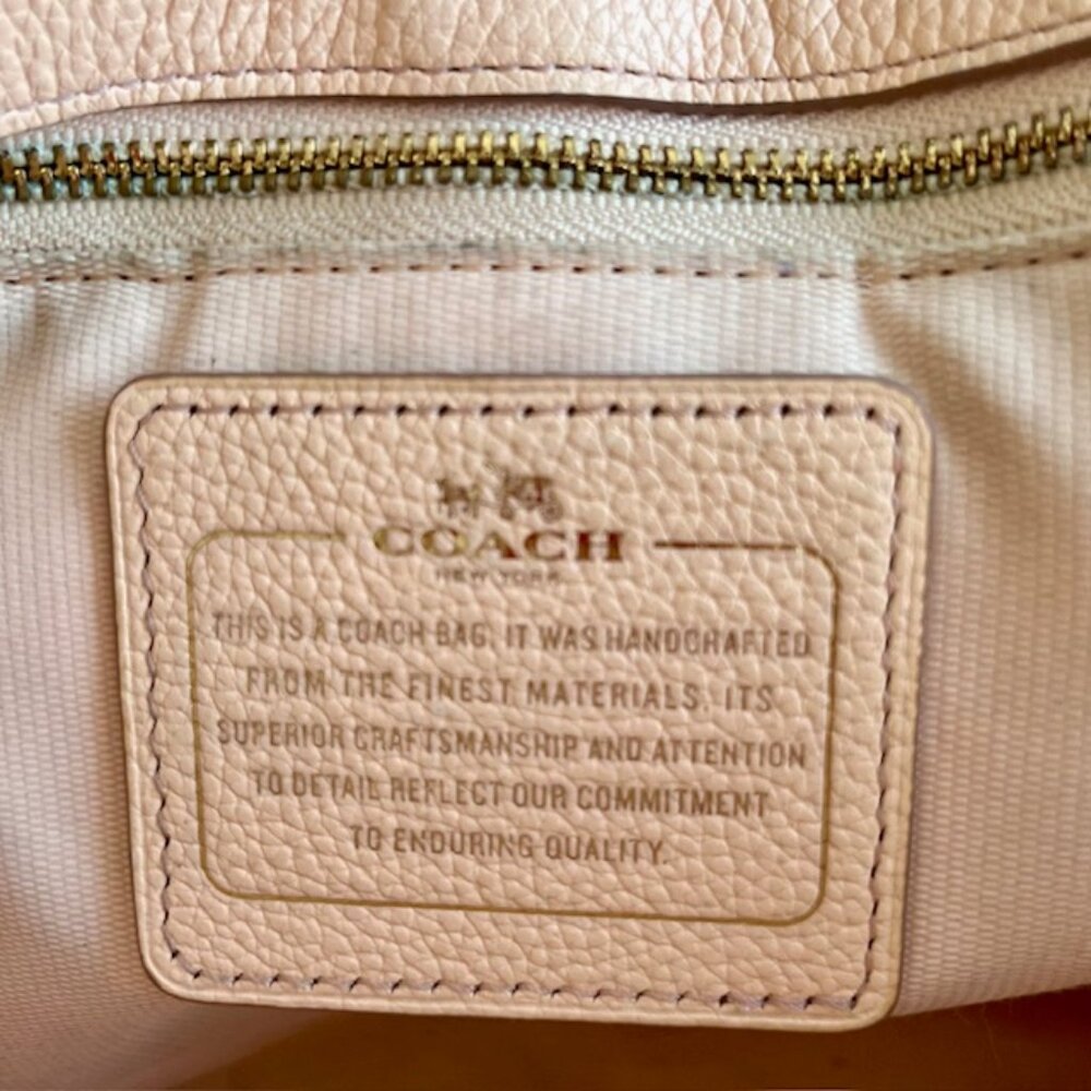 Coach Apricot Dakotah Mini Flap Bag - Picture 2 of 13